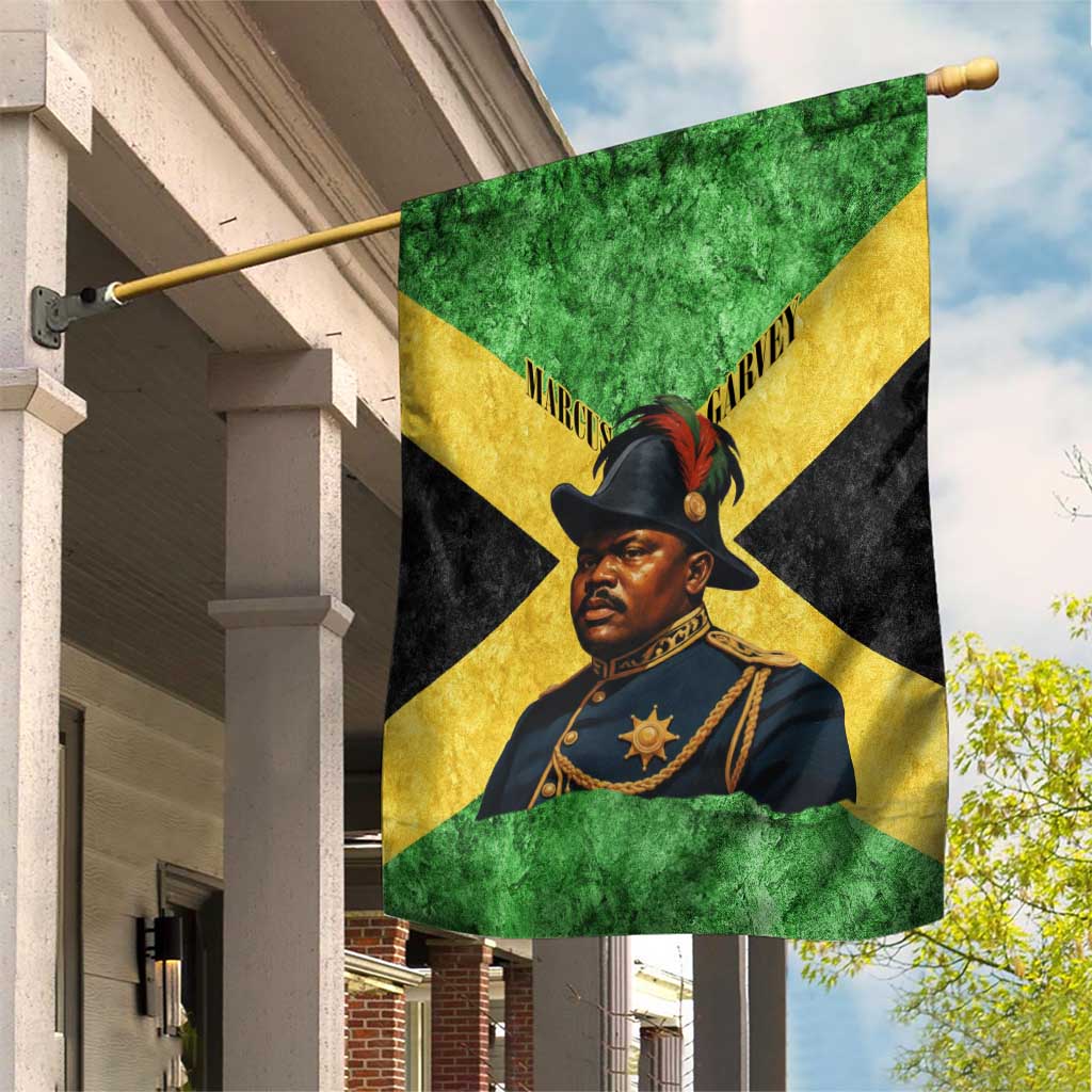 Marcus Garvey Garden Flag Jamaican Flag Theme African Fist Civil Rights Symbol Pan African Tribute Design - Wonder Print Shop