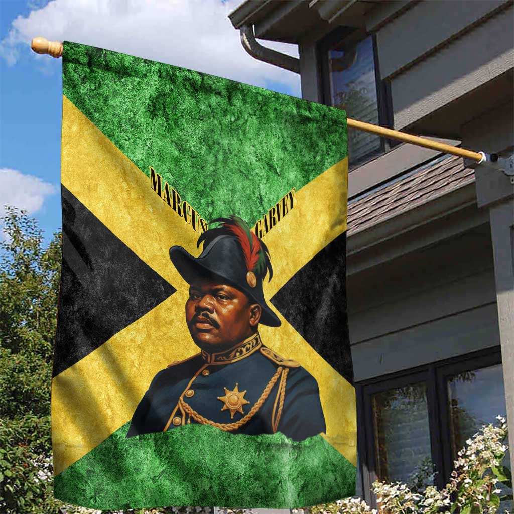 Marcus Garvey Garden Flag Jamaican Flag Theme African Fist Civil Rights Symbol Pan African Tribute Design - Wonder Print Shop