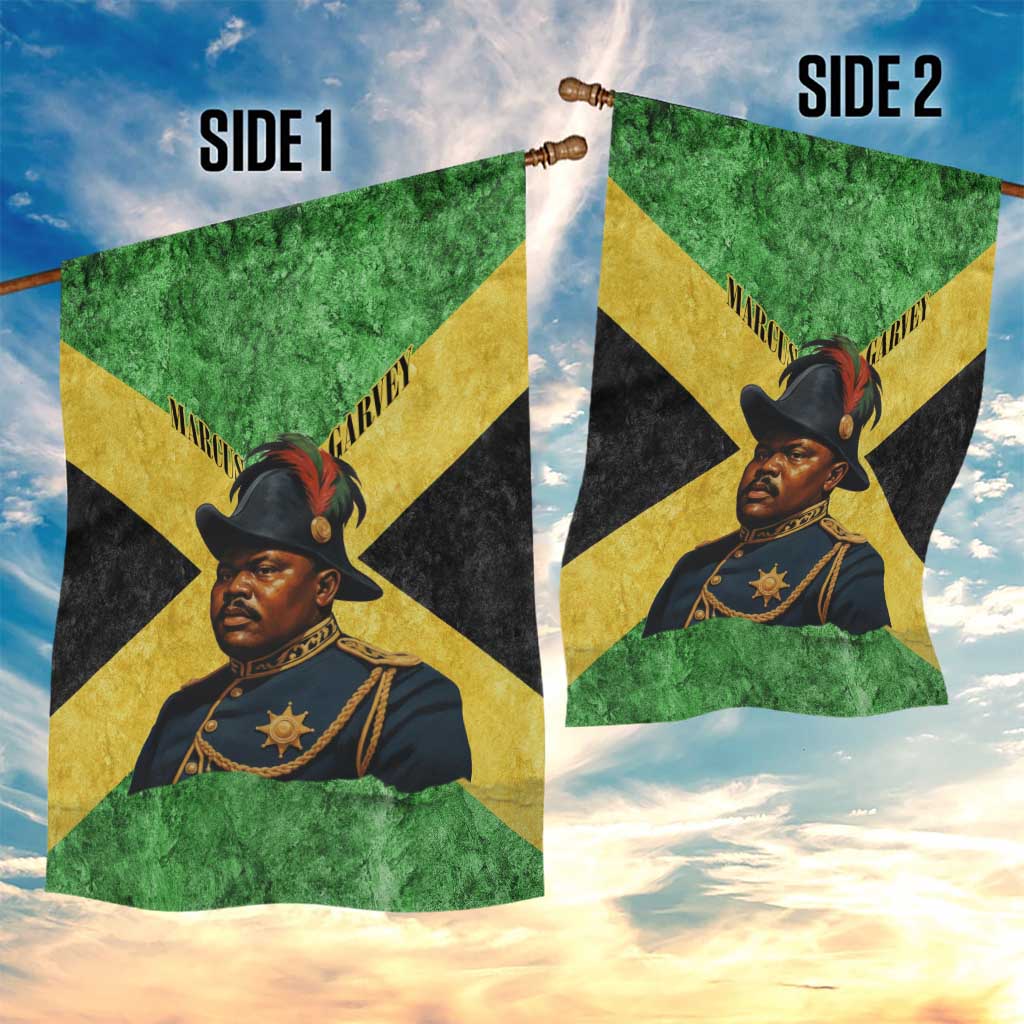 Marcus Garvey Garden Flag Jamaican Flag Theme African Fist Civil Rights Symbol Pan African Tribute Design - Wonder Print Shop