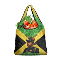 Marcus Garvey Grocery Bag Jamaican Flag Theme African Fist Civil Rights Symbol Pan African Tribute Design - Wonder Print Shop