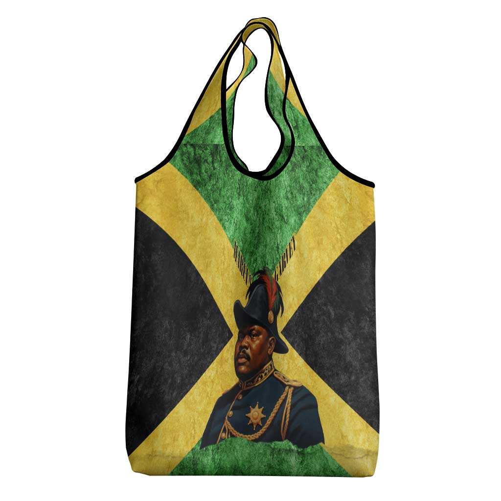 Marcus Garvey Grocery Bag Jamaican Flag Theme African Fist Civil Rights Symbol Pan African Tribute Design - Wonder Print Shop