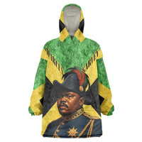 Marcus Garvey Kid Wearable Blanket Hoodie Jamaican Flag Theme African Fist Civil Rights Symbol Pan African Tribute Design - Wonder Print Shop