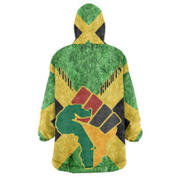 Marcus Garvey Kid Wearable Blanket Hoodie Jamaican Flag Theme African Fist Civil Rights Symbol Pan African Tribute Design - Wonder Print Shop
