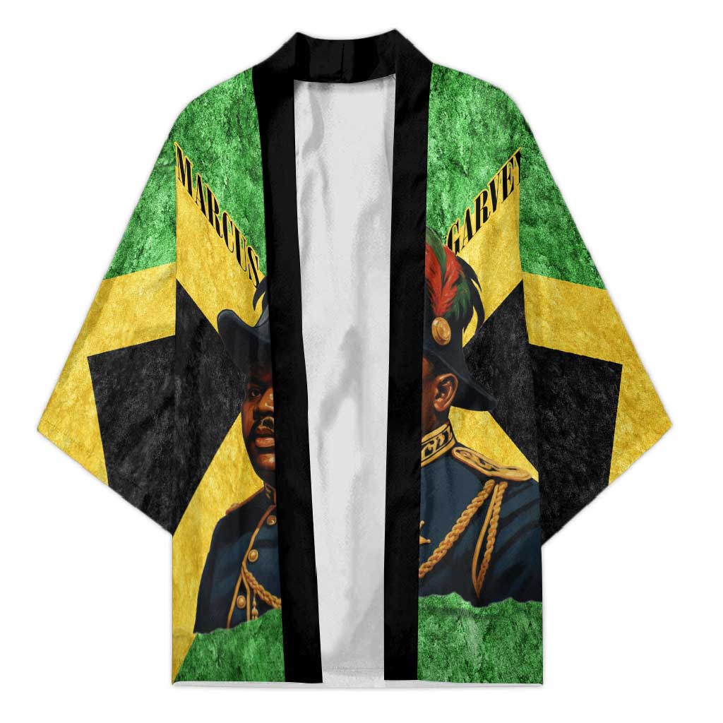 Marcus Garvey Kimono Jamaican Flag Theme African Fist Civil Rights Symbol Pan African Tribute Design - Wonder Print Shop