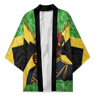 Marcus Garvey Kimono Jamaican Flag Theme African Fist Civil Rights Symbol Pan African Tribute Design - Wonder Print Shop