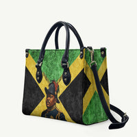 Marcus Garvey Leather Bag Jamaican Flag Theme African Fist Civil Rights Symbol Pan African Tribute Design - Wonder Print Shop