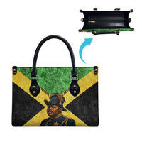 Marcus Garvey Leather Bag Jamaican Flag Theme African Fist Civil Rights Symbol Pan African Tribute Design - Wonder Print Shop
