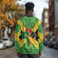 Marcus Garvey Long Sleeve Shirt Jamaican Flag Theme African Fist Civil Rights Symbol Pan African Tribute Design - Wonder Print Shop