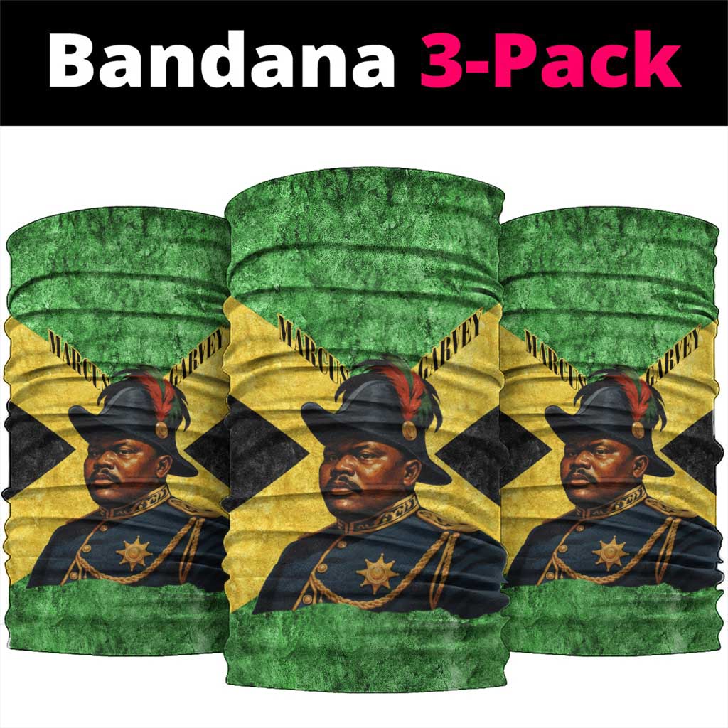 Marcus Garvey Neck Gaiter Jamaican Flag Theme African Fist Civil Rights Symbol Pan African Tribute Design - Wonder Print Shop