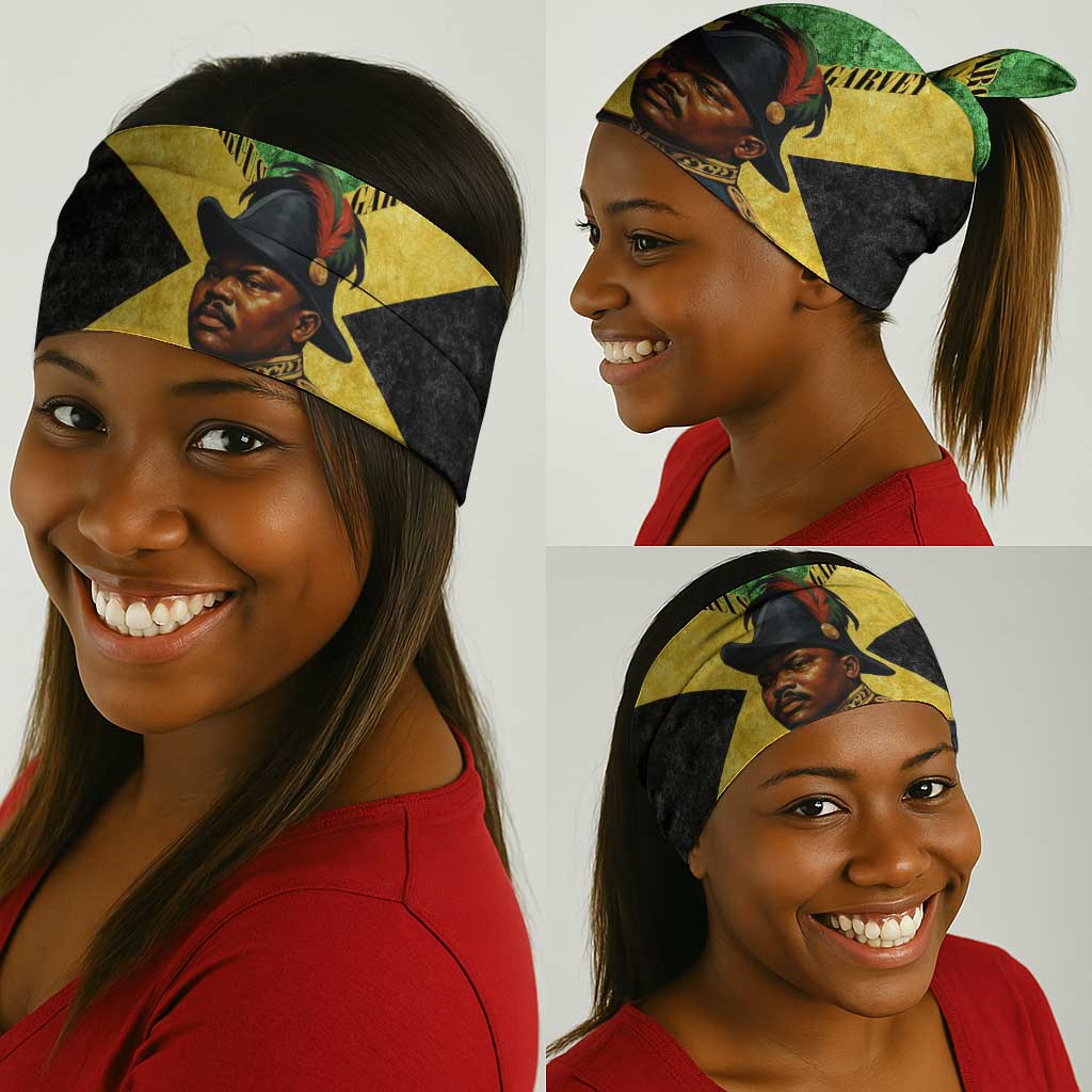 Marcus Garvey Neck Gaiter Jamaican Flag Theme African Fist Civil Rights Symbol Pan African Tribute Design - Wonder Print Shop