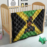 Marcus Garvey Quilt Jamaican Flag Theme African Fist Civil Rights Symbol Pan African Tribute Design - Wonder Print Shop