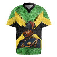 Marcus Garvey Rugby Jersey Jamaican Flag Theme African Fist Civil Rights Symbol Pan African Tribute Design TS04