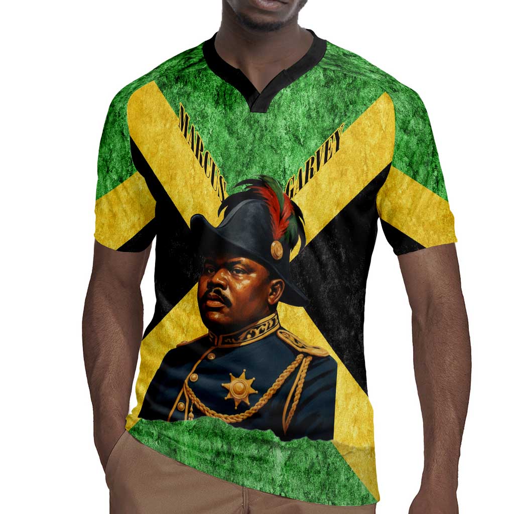 Marcus Garvey Rugby Jersey Jamaican Flag Theme African Fist Civil Rights Symbol Pan African Tribute Design TS04
