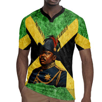 Marcus Garvey Rugby Jersey Jamaican Flag Theme African Fist Civil Rights Symbol Pan African Tribute Design TS04