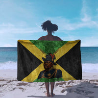 Marcus Garvey Sarong Jamaican Flag Theme African Fist Civil Rights Symbol Pan African Tribute Design - Wonder Print Shop
