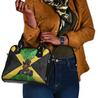 Marcus Garvey Shoulder Handbag Jamaican Flag Theme African Fist Civil Rights Symbol Pan African Tribute Design - Wonder Print Shop