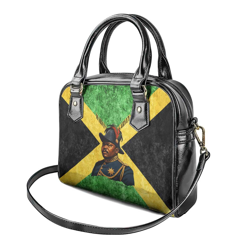 Marcus Garvey Shoulder Handbag Jamaican Flag Theme African Fist Civil Rights Symbol Pan African Tribute Design - Wonder Print Shop