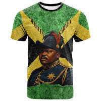 Marcus Garvey T shirt Jamaican Flag Theme African Fist Civil Rights Symbol Pan African Tribute Design TS04