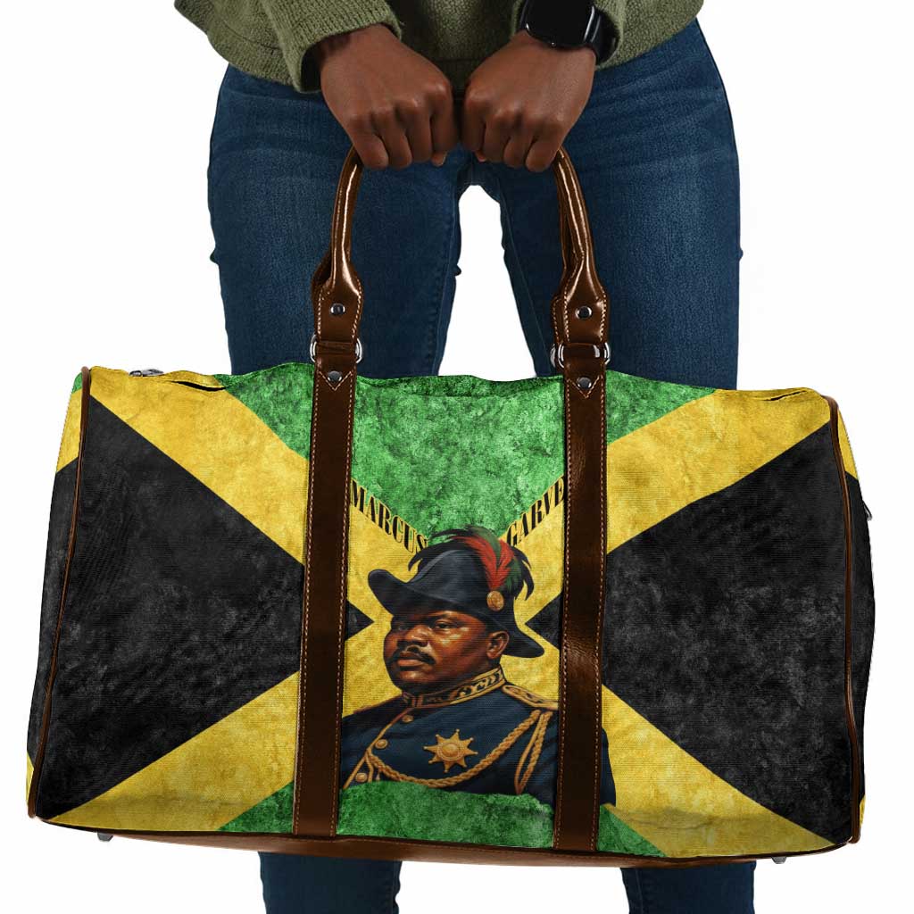 Marcus Garvey Travel Bag Jamaican Flag Theme African Fist Civil Rights Symbol Pan African Tribute Design - Wonder Print Shop
