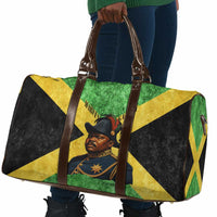 Marcus Garvey Travel Bag Jamaican Flag Theme African Fist Civil Rights Symbol Pan African Tribute Design - Wonder Print Shop