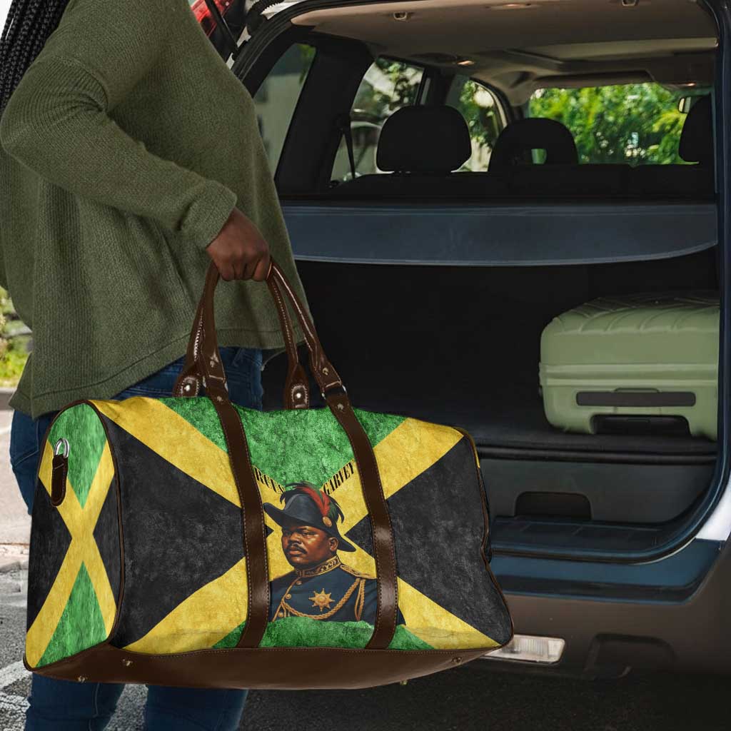 Marcus Garvey Travel Bag Jamaican Flag Theme African Fist Civil Rights Symbol Pan African Tribute Design - Wonder Print Shop