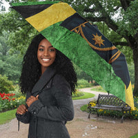 Marcus Garvey Umbrella Jamaican Flag Theme African Fist Civil Rights Symbol Pan African Tribute Design - Wonder Print Shop