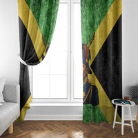 Marcus Garvey Window Curtain Jamaican Flag Theme African Fist Civil Rights Symbol Pan African Tribute Design - Wonder Print Shop