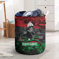 Marcus Garvey Laundry Basket Collage Design Progress Is the Attraction Quote Pan African Movement Tribute - Wonder Print Shop