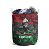 Marcus Garvey Laundry Basket Collage Design Progress Is the Attraction Quote Pan African Movement Tribute - Wonder Print Shop
