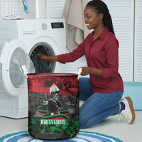 Marcus Garvey Laundry Basket Collage Design Progress Is the Attraction Quote Pan African Movement Tribute - Wonder Print Shop