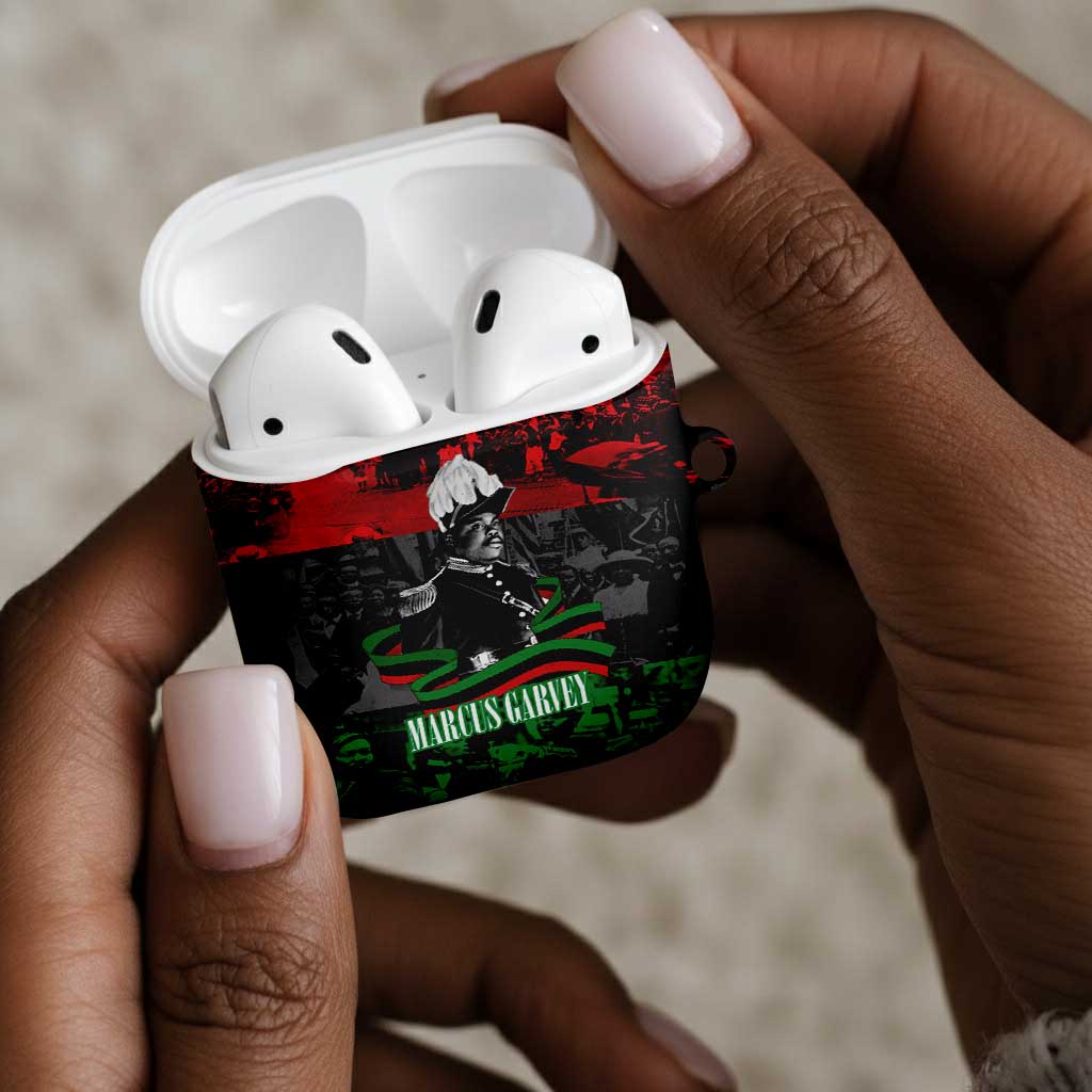 Marcus Garvey AirPods Case Collage Design Progress Is the Attraction Quote Pan African Movement Tribute - Wonder Print Shop