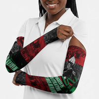 Marcus Garvey Arm Sleeves Collage Design Progress Is the Attraction Quote Pan African Movement Tribute - Wonder Print Shop