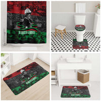 Marcus Garvey Bathroom Set Collage Design Progress Is the Attraction Quote Pan African Movement Tribute - Wonder Print Shop