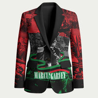Marcus Garvey Blazer Collage Design Progress Is the Attraction Quote Pan African Movement Tribute - Wonder Print Shop