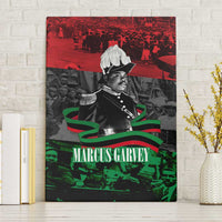 Marcus Garvey Canvas Wall Art Collage Design Progress Is the Attraction Quote Pan African Movement Tribute - Wonder Print Shop