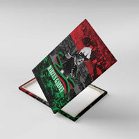 Marcus Garvey Canvas Wall Art Collage Design Progress Is the Attraction Quote Pan African Movement Tribute - Wonder Print Shop