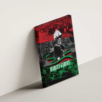 Marcus Garvey Canvas Wall Art Collage Design Progress Is the Attraction Quote Pan African Movement Tribute - Wonder Print Shop