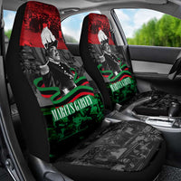 Marcus Garvey Car Seat Cover Collage Design Progress Is the Attraction Quote Pan African Movement Tribute - Wonder Print Shop