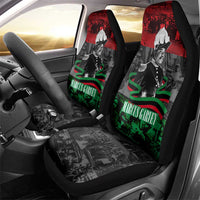 Marcus Garvey Car Seat Cover Collage Design Progress Is the Attraction Quote Pan African Movement Tribute - Wonder Print Shop