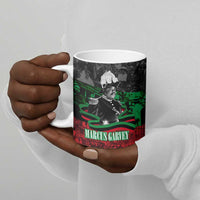 Marcus Garvey Ceramic Mug Collage Design Progress Is the Attraction Quote Pan African Movement Tribute - Wonder Print Shop