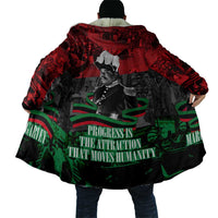 Marcus Garvey Cloak Collage Design Progress Is the Attraction Quote Pan African Movement Tribute - Wonder Print Shop