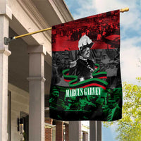 Marcus Garvey Garden Flag Collage Design Progress Is the Attraction Quote Pan African Movement Tribute - Wonder Print Shop