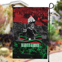 Marcus Garvey Garden Flag Collage Design Progress Is the Attraction Quote Pan African Movement Tribute - Wonder Print Shop