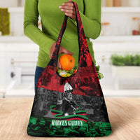Marcus Garvey Grocery Bag Collage Design Progress Is the Attraction Quote Pan African Movement Tribute - Wonder Print Shop