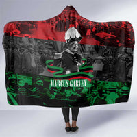Marcus Garvey Hooded Blanket Collage Design Progress Is the Attraction Quote Pan African Movement Tribute - Wonder Print Shop