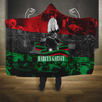 Marcus Garvey Hooded Blanket Collage Design Progress Is the Attraction Quote Pan African Movement Tribute - Wonder Print Shop