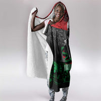 Marcus Garvey Hooded Blanket Collage Design Progress Is the Attraction Quote Pan African Movement Tribute - Wonder Print Shop