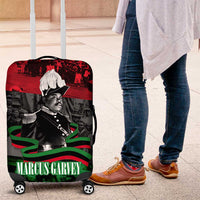 Marcus Garvey Luggage Cover Collage Design Progress Is the Attraction Quote Pan African Movement Tribute - Wonder Print Shop