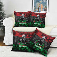 Marcus Garvey Pillow Cover Collage Design Progress Is the Attraction Quote Pan African Movement Tribute - Wonder Print Shop