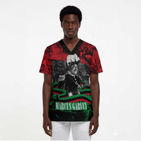 Marcus Garvey Scrub Top Collage Design Progress Is the Attraction Quote Pan African Movement Tribute - Wonder Print Shop